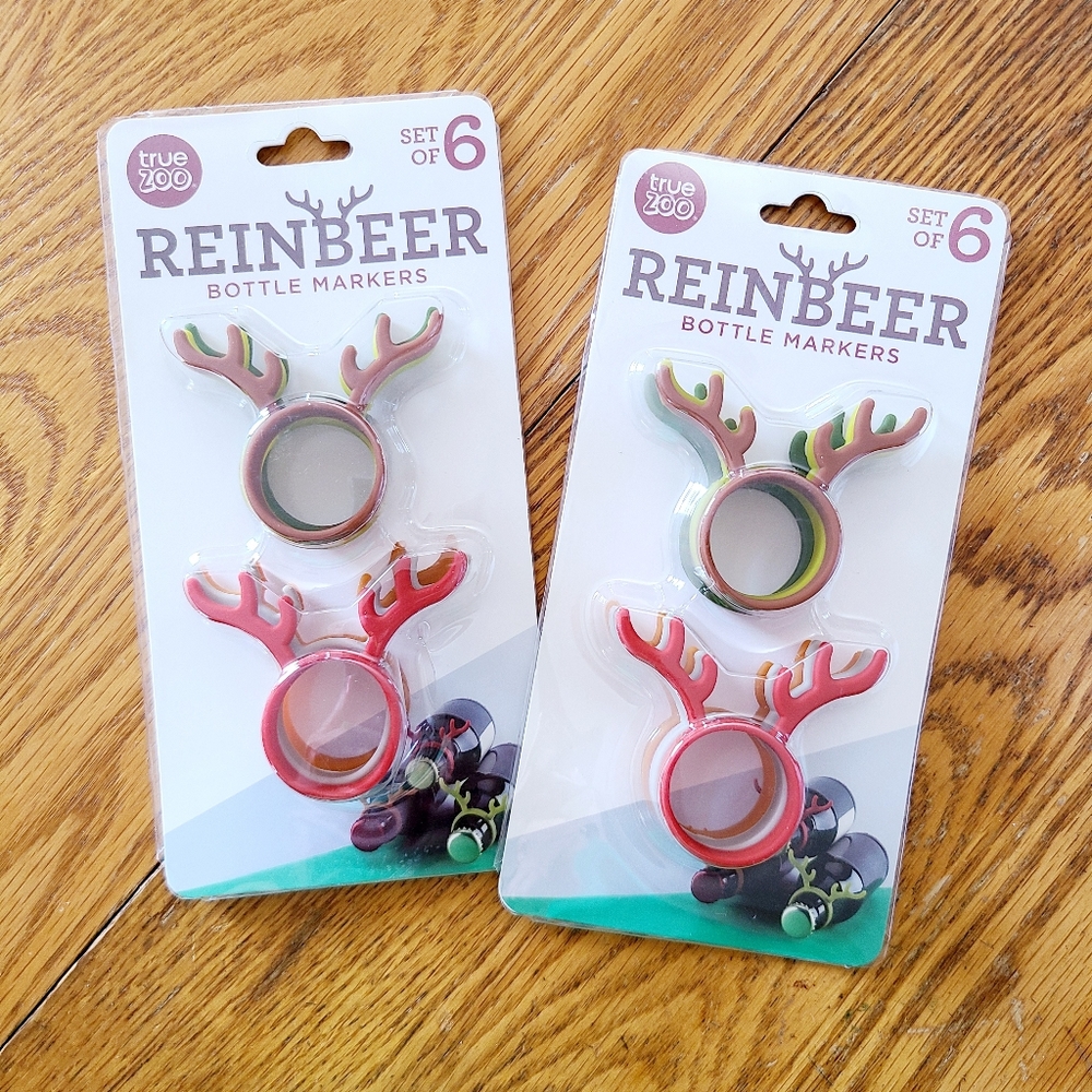 👀50% OFF🦌🍻 NWT‼️ ADORABLE Reinbeer Bottle Markers